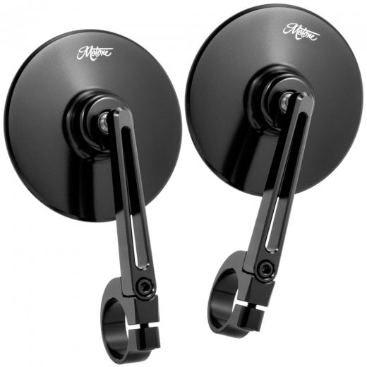 Motone 2 x GRAN TURISMO Billet Bar End Mirror - TYPE R (E-Mark) - Bar End - PAIR