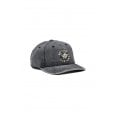 Motone ACIDWOLF Cap - Flat Peak - Acid Wash Black Cotton