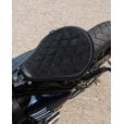 Motone Alcantara Cobra Seat - Diamond Stitch - Triumph Bobber