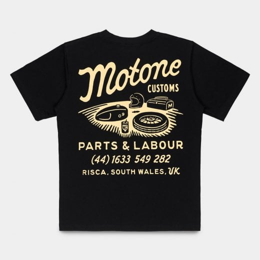 BASKET CASE Cotton Crew Neck Tee (Black)
