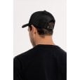 Motone BIG CHECK Trucker Cap  - Curved Peak - Black & Grey Checks - White Logo