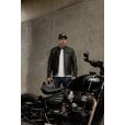 Motone BIG CHECK Trucker Cap  - Curved Peak - Black & Grey Checks - White Logo