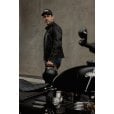 Motone BIG CHECK Trucker Cap  - Curved Peak - Black & Grey Checks - White Logo
