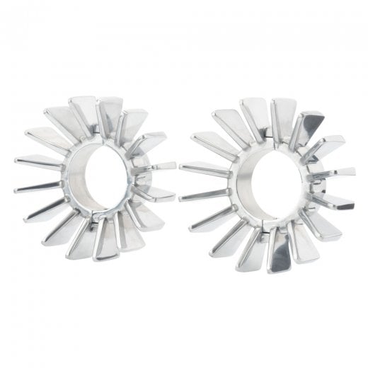 Motone Big Fin Exhaust Clamps for Aircooled - EFI - SHINY POLISHED