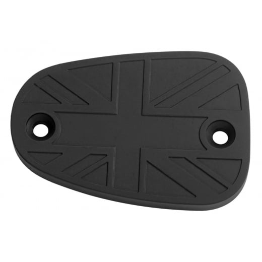 Motone Billet Disc Brake Oil Reservoir Master Cylinder Cap - Union Jack - Black