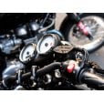 Motone Billet Disc Brake Oil Reservoir Master Cylinder Cap - Union Jack - Black