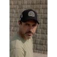 Motone BUFFALOW Trucker Cap - Curved Peak - Black 5-Panel - Buffalo Check Rear Mesh