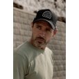 Motone BUFFALOW Trucker Cap - Curved Peak - Black 5-Panel - Buffalo Check Rear Mesh