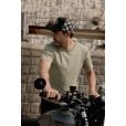 Motone BUFFALOW Trucker Cap - Curved Peak - Black 5-Panel - Buffalo Check Rear Mesh