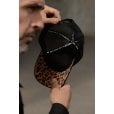 Motone CHEETAH Trucker Cap - Curved Peak - Suede & Gold Meow