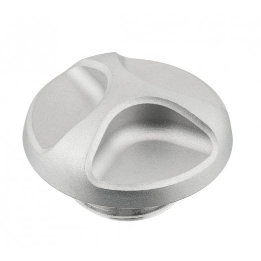 Motone CHOPSAW Engine Oil Filler Cap - Shot Blast - Frosty