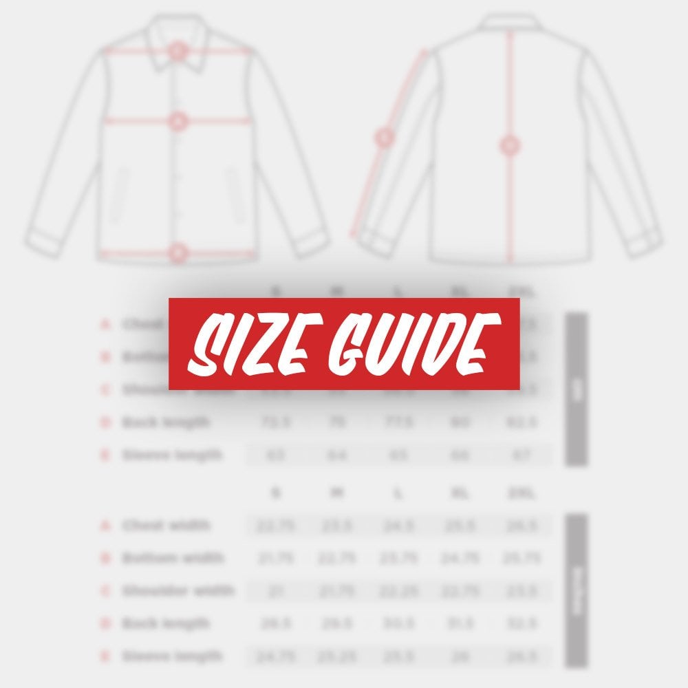 Motone Revolver jacket size guide