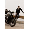 Motone COACH Jacket - STEALTH Black/Black Logo/Reflective Rear Print