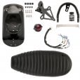Motone Cortado Kit - Black Mudguard + Black ELDORADO Light + License Plate - (MTE210+MTE210A+PNT+DDM021+MEL032+MMU612+MEL004)