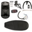 Motone Cortado Kit - Black Mudguard + Black Gort Light + License Plate - (MTE210+MTE210A+PNT+DDM021+MEL033+MMU613+MEL526)
