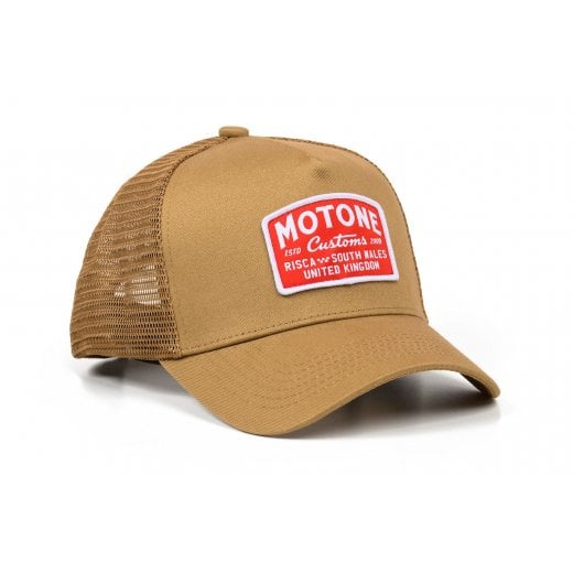 Motone COTTONDUCK Trucker Cap - Curved Peak - Canvas - Arch Patch