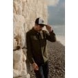 Motone COTTONPICKIN Trucker Cap - Curved Peak - Black Mesh -  Custom Patch on Cotton Panel