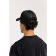 Motone COTTONPICKIN Trucker Cap - Curved Peak - Black Mesh -  Custom Patch on Cotton Panel