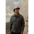 Motone CRAFTY Trucker Cap - Curved Washed Cotton Red Peak - Ecru Mesh -  White Cotton Panel