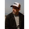 Motone CREME BRULEE Trucker Cap - Curved Peak - White Cotton Panel / Brown  - Black Logo