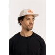 Motone DICE Cap - Flat Peak - Ecru Cotton Twill