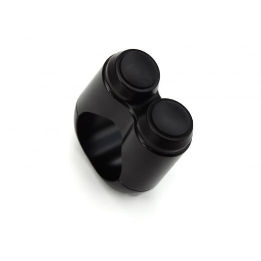 Motone Dual Micro Switch Button Housing - One Inch Handlebar - Black