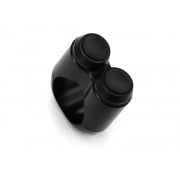 Dual Micro Switch Button Housing - One Inch Handlebar - Black
