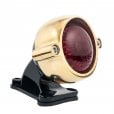 Motone Eldorado Tail Light + Fender Mount Kit - Brass Light/Black Bracket