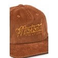 Motone ELECTRIC-GOLD Corduroy Cap - Curved Peak - Brown