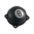Motone Finned EFI Carb Tops Contrast Cut 8 Balls Black