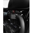 Motone Finned Exhaust Clamps - LC - Black Paint Finish