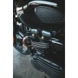 Motone Finned Exhaust Clamps - LC - Black Paint Finish