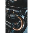 Motone Finned Exhaust Clamps - LC - Black Paint Finish