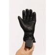 Motone FORNO - HEATED Motorcycle Riding Gloves - Leather - Black