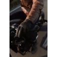 Motone FORNO - HEATED Motorcycle Riding Gloves - Leather - Black
