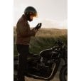 Motone FORNO - HEATED Motorcycle Riding Gloves - Leather - Black