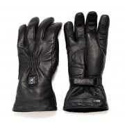 FORNO - HEATED Motorcycle Riding Gloves - Leather - Black