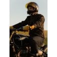 Motone FORNO - HEATED Motorcycle Riding Gloves - Leather - Yellow