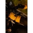 Motone FORNO - HEATED Motorcycle Riding Gloves - Leather - Yellow