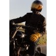 Motone FORNO - HEATED Motorcycle Riding Gloves - Leather - Yellow
