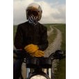 Motone FORNO - HEATED Motorcycle Riding Gloves - Leather - Yellow