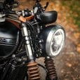 Motone Giger - Short Reach Headlight Brackets 41mm - Black