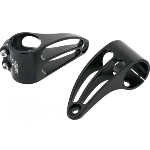 Motone Giger - Short Reach Headlight Brackets 41mm - Black
