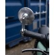 Motone Gran TURISMO Billet Bar End Mirror - TYPE R (E-Mark) - Bar End - SINGLE - SILVER