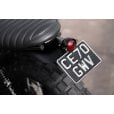 Motone HIGH-TAIL Custom Mudguard Predrilled for Motone Fender Mount Light Kits - Black Anodised - LC
