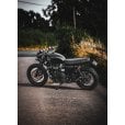Motone HIGH-TAIL Custom Mudguard Predrilled for Motone Fender Mount Light Kits - Black Anodised - LC