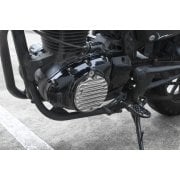 Honda CB350 Engine Cover LHS - Ribbed - POLISH