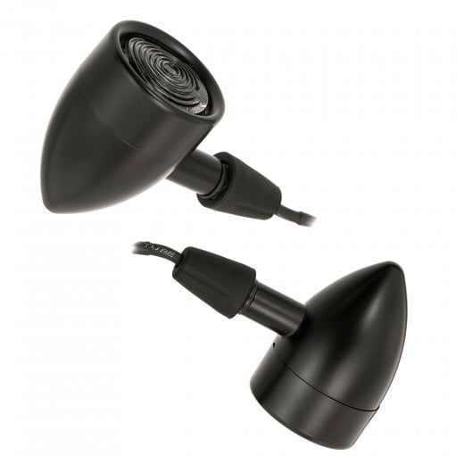 Motone ICON LED T/S Indicator Turn Signals - PAIR - Black - M8