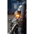 Motone ICON LED T/S Indicator Turn Signals - PAIR - Black - M8