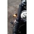 Motone ICON LED T/S Indicator Turn Signals - PAIR - Black - M8